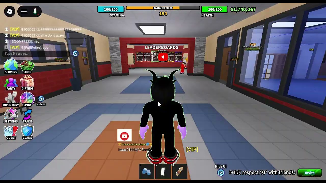 Grinding kills in roblox fight in a school and i got scammed in a wager for 50K