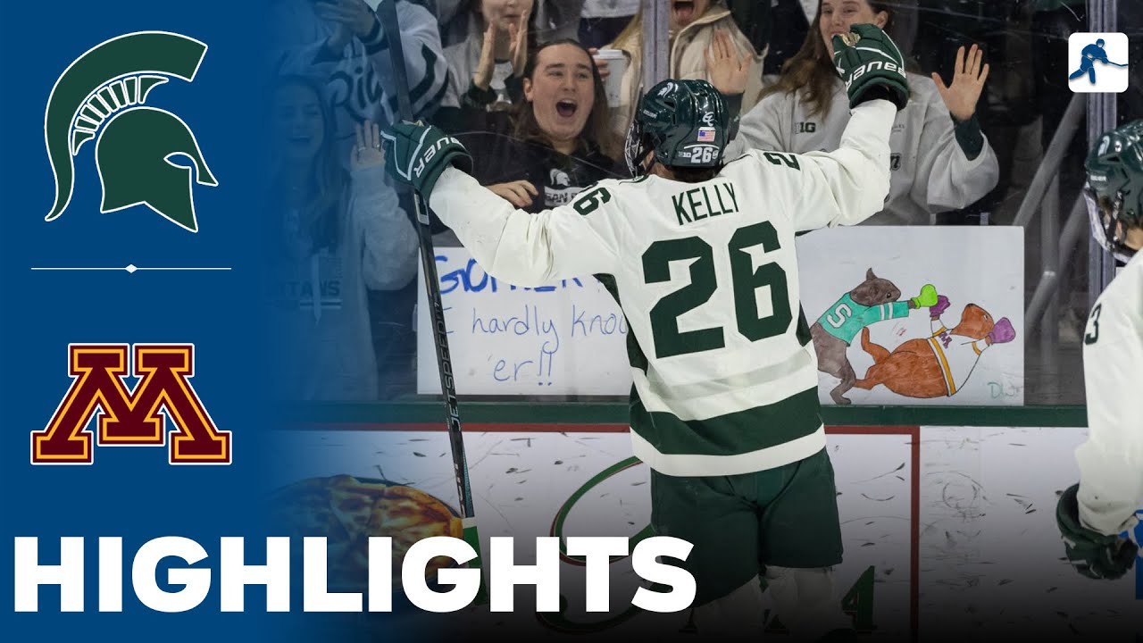 Michigan State vs Minnesota | NCAA College Hockey | Highlights - January 24, 2025
