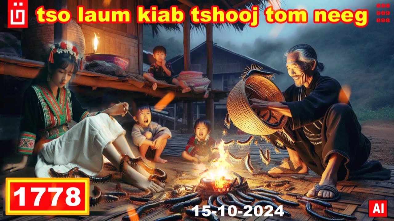 dab hais hmoob - 1778 - 15/10/2024 tso laum kiab tshooj tom neeg, ปล่อยตะขาบกัดคน, The centipedes.