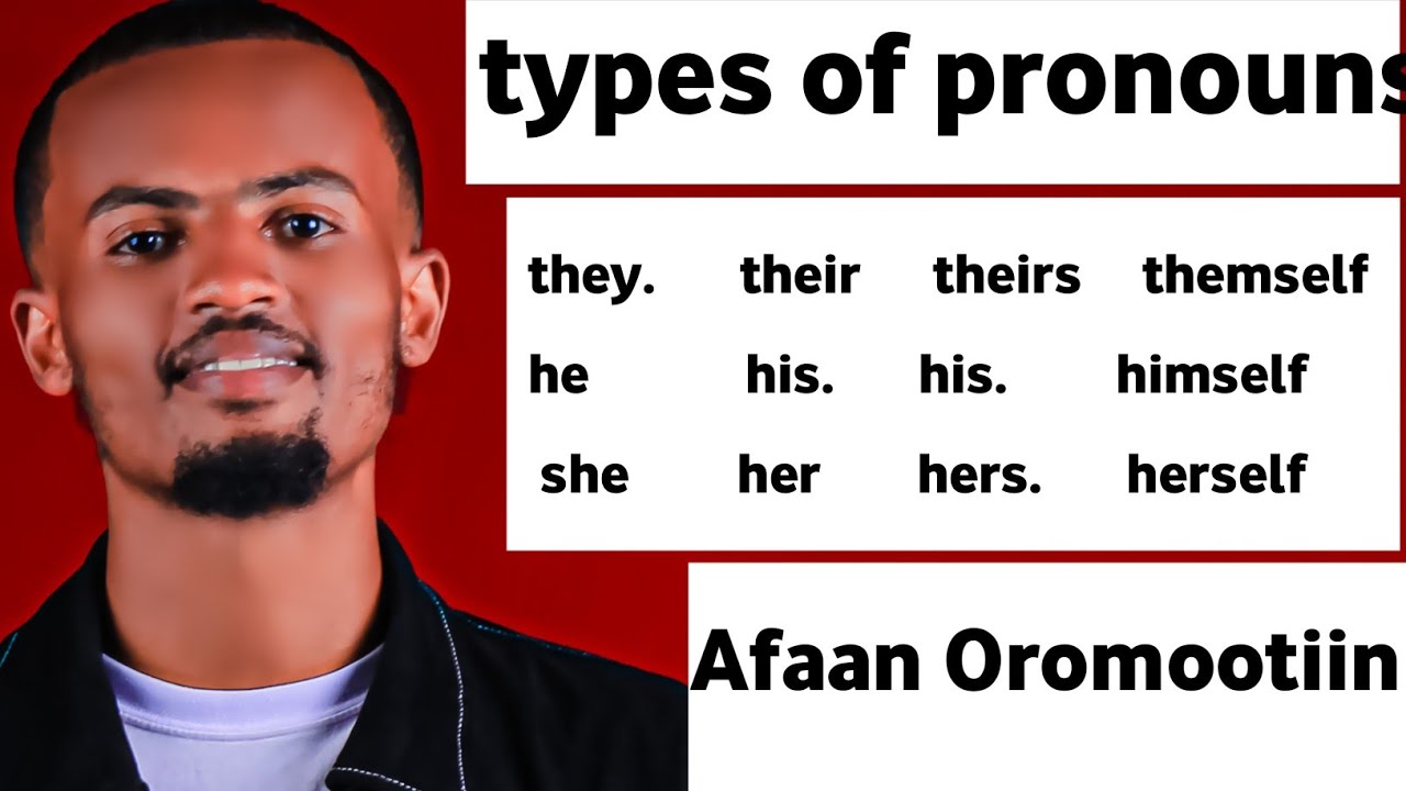 Parts of speech part 3 types of pronouns Afaan Oromootiin 