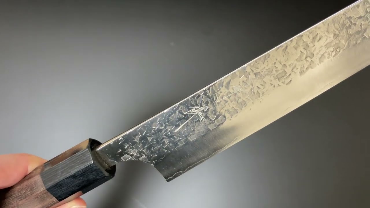 黒﨑優 Yu Kurosaki 雫 筋引包丁270mm SG2粉末ハイス鋼 紫檀八角柄
