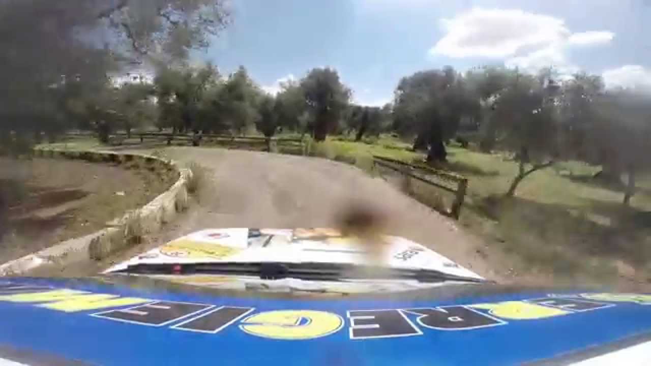 47° RALLY DEL SALENTO 2014 CREZIO IACOBELLI CLIO GRUPPO A PS MIGGIANO INCIDENTE