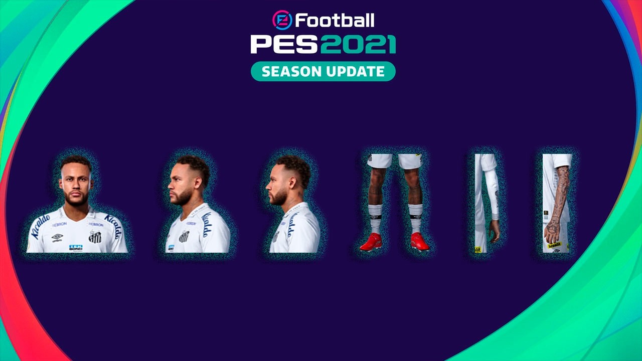 Neymar Vol: 21 + Tattoo Compatível com todos Patchs - Pes2021