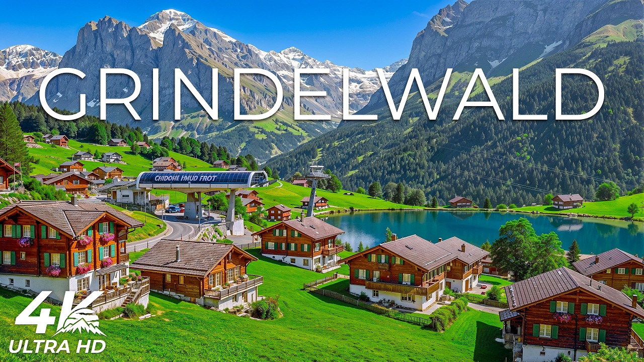 Grindelwald Switzerland 8K | Alpine Pulse – Ice Rivers, Dark Pines & Light Moving Over Stone