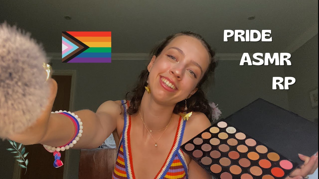 ASMR Bestie Helps You Get Ready for Pride! (RP, makeup, personal attention) | peartreeASMR