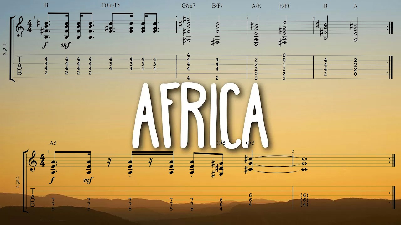 The Most Beautiful Chord Progression of All Times? Toto - Afrika Africa with tabs