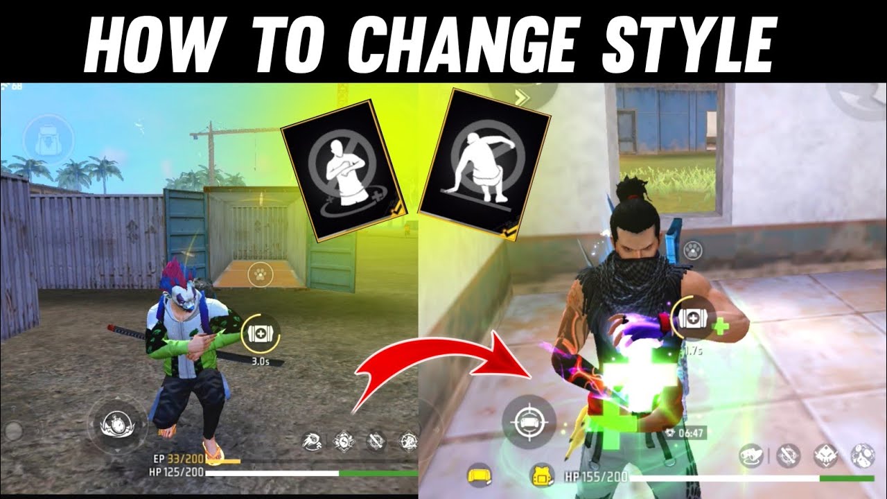 Free Fire Me Medikit Style Kaise Kare | FF Jump Style Change