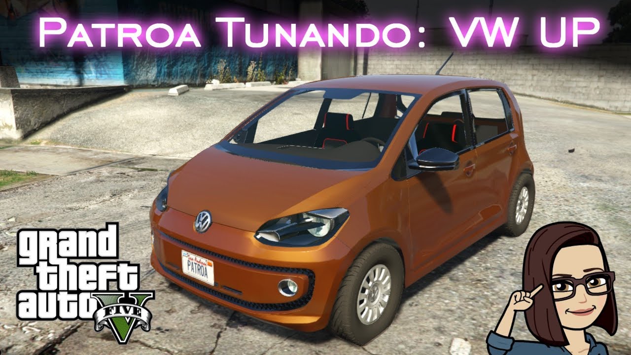 Patroa Tunando: Volkswagen UP - MOD - Facecam! | GTA V - PC [PT-BR]