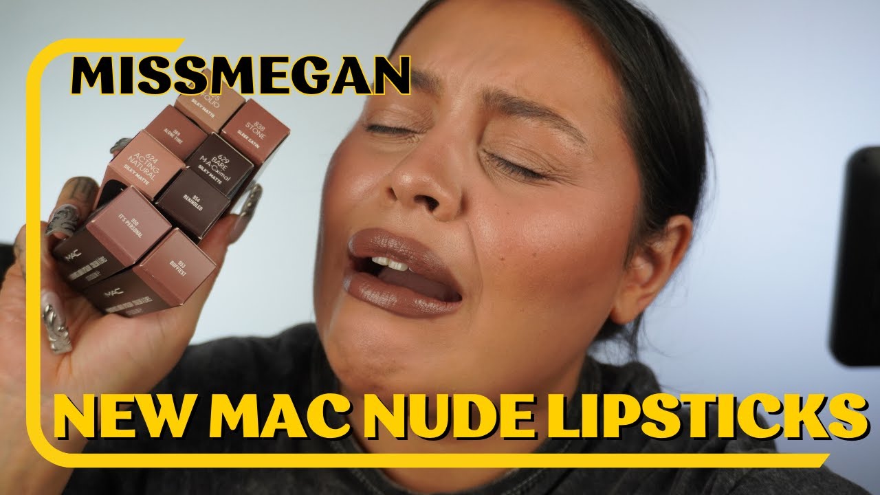 TRYING EVERY SHADE OF THE NEW MAC NUDE LIPSTICK SHADES