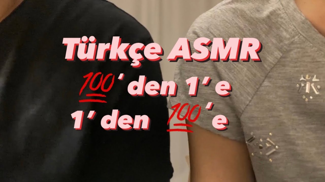 Türkçe ASMR - 3…2…1…Uyu😴😴😴Sohbet ve Sayı Sayma💯➡️1️⃣ / ASMR Countdown
