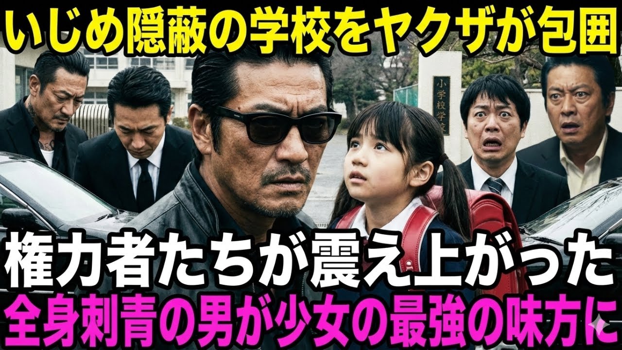 ヤクザが小学校を包囲！？刺繍の男が隠蔽教師と議員を地獄へ…救われた少女が10年後に見せた