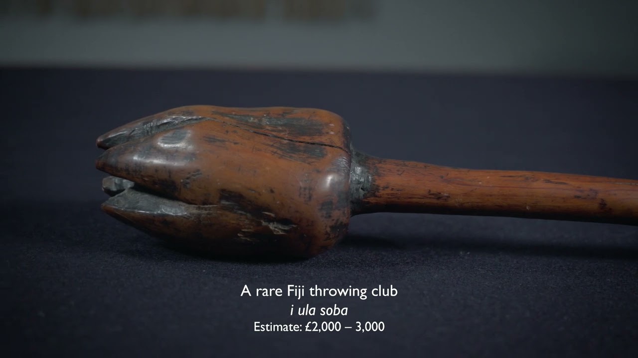 Arts of Africa, Oceania and the Americas - A collection of Fijian throwing clubs
