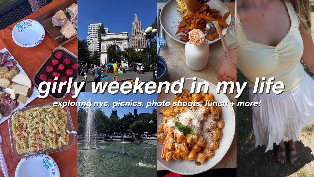 girly weekend in my life | exploring NYC, picnics, photo shoots, lunch + more!