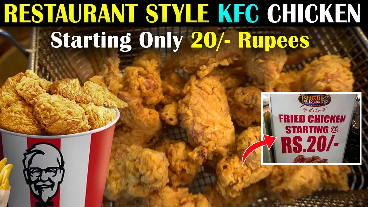 Restaurant Style KFC Chicken Starting Only 20 Rupees | Phebe Fried Chicken | Tasty Cooks