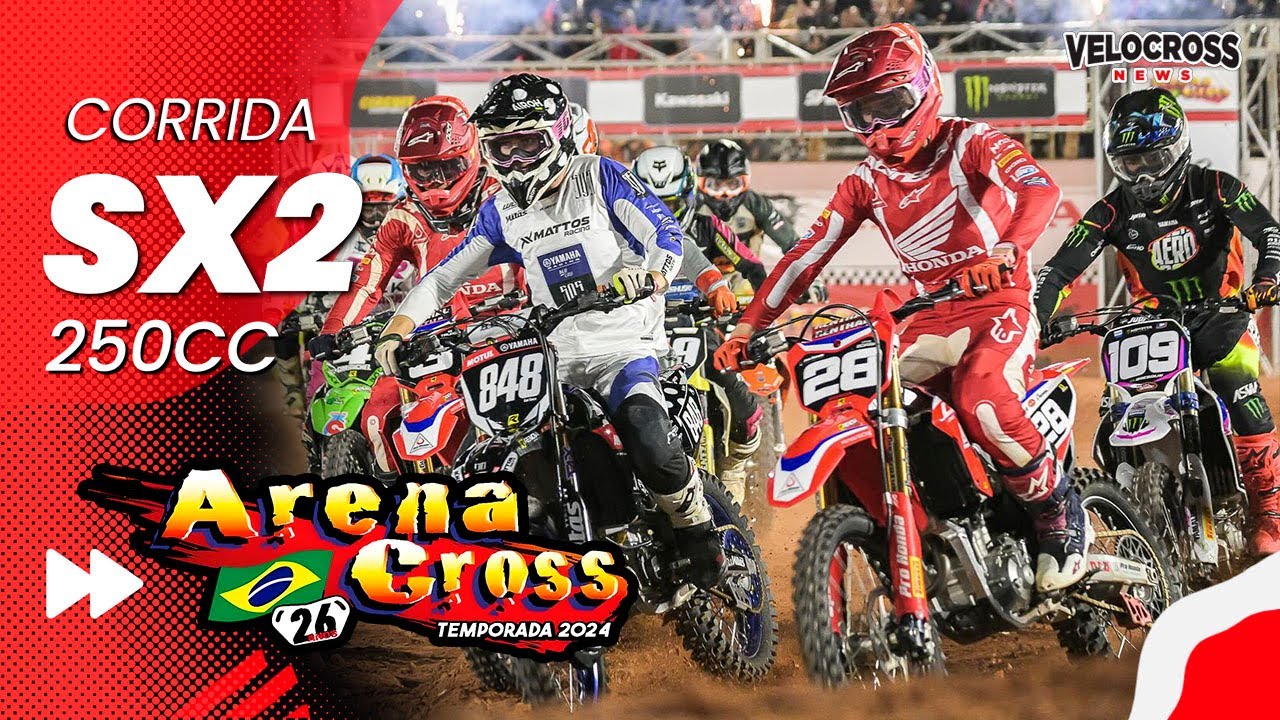 Corrida Categoria AX2  (250cc) - Arena Cross 2024 - 2a Etapa - Jundiaí / SP - Velocross News