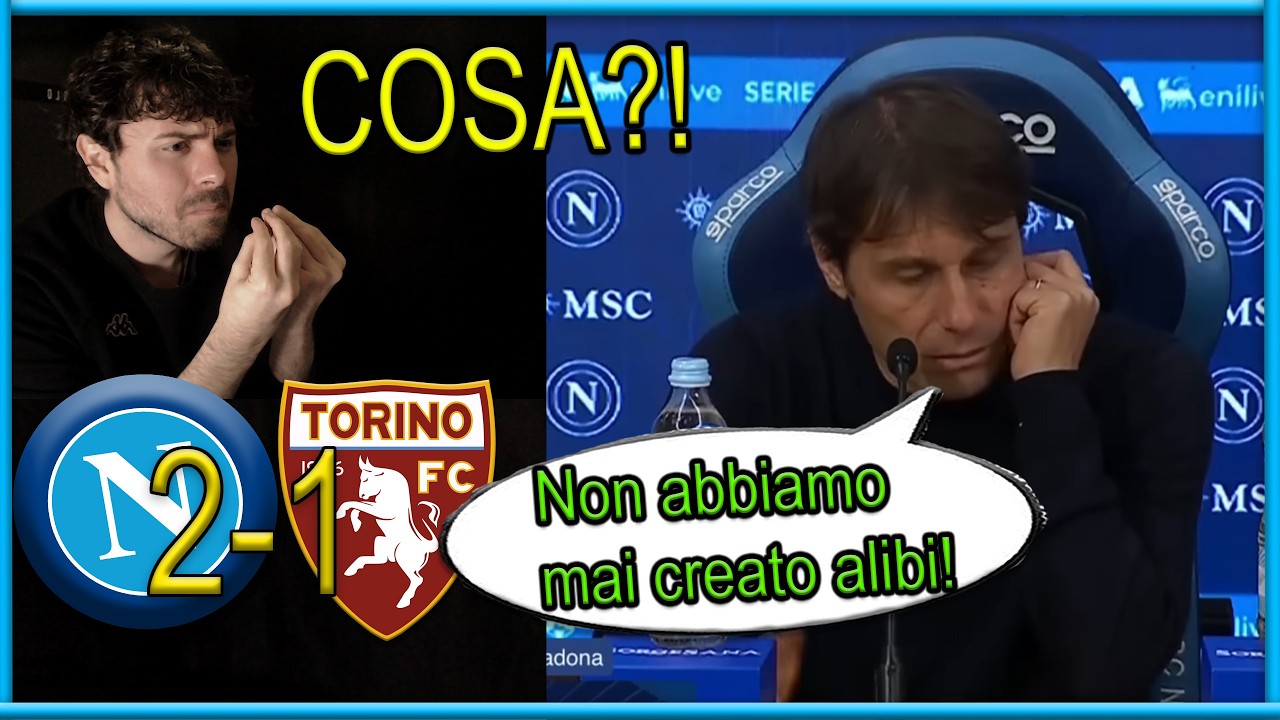 Conte ASSURDA conferenza Post-Napoli-torino 2-1