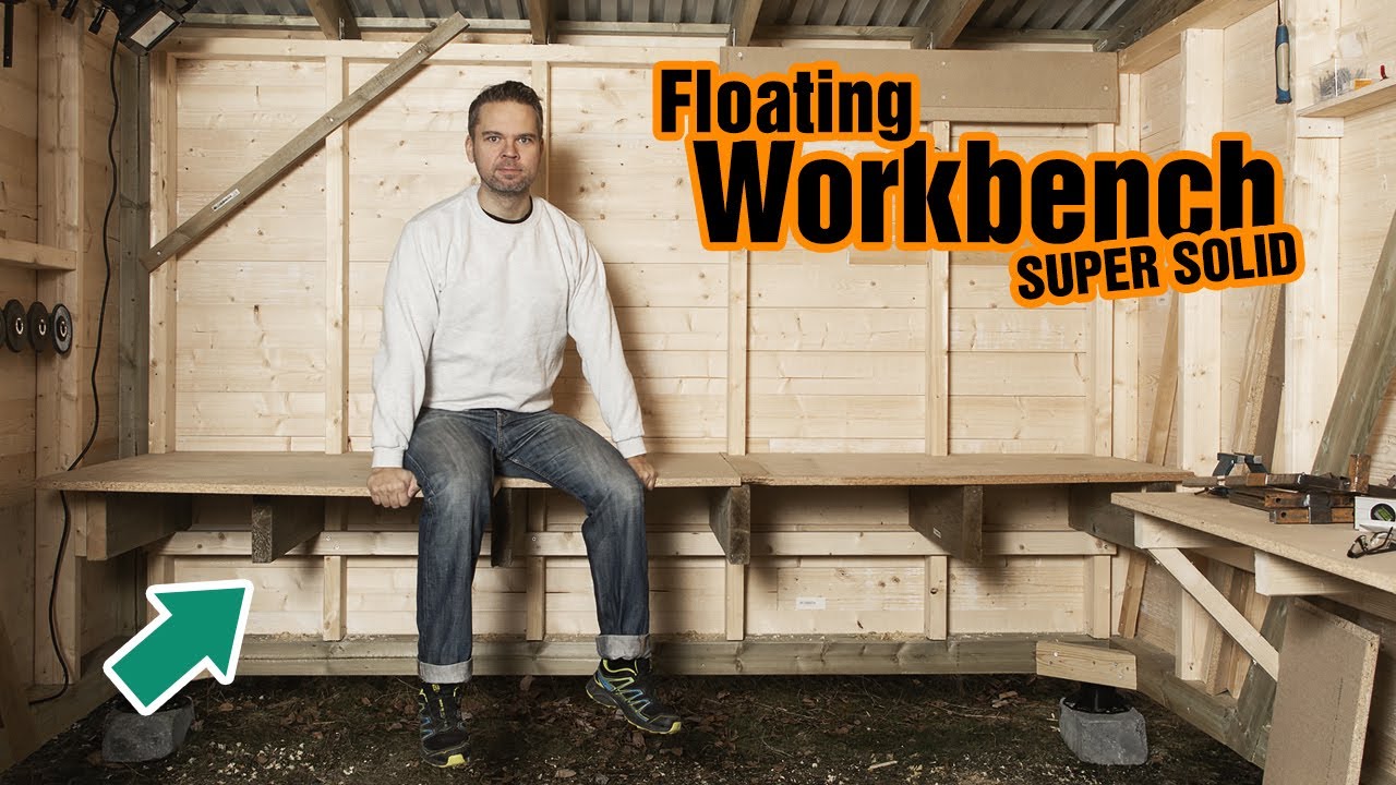 Making a Floating Workbench From Scrap Wood