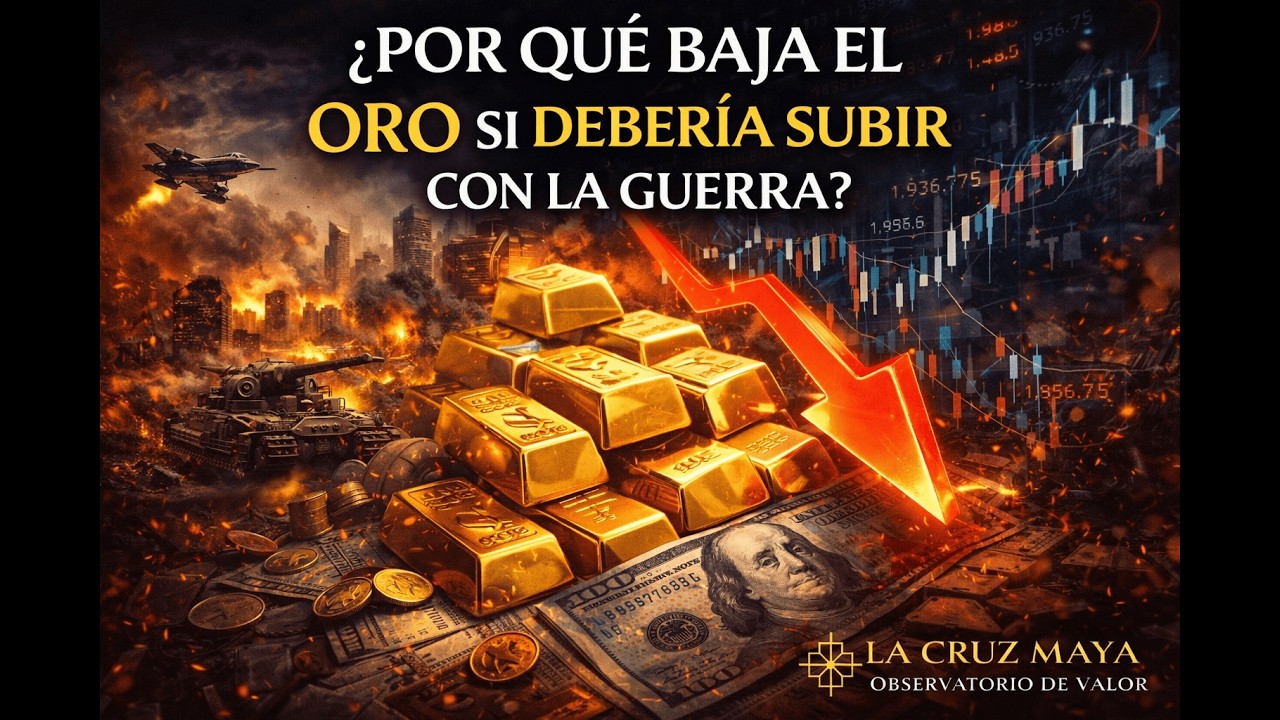 ¿POR QUÉ BAJA EL ORO SI DEBERÍA SUBIR CON LA GUERRA?
