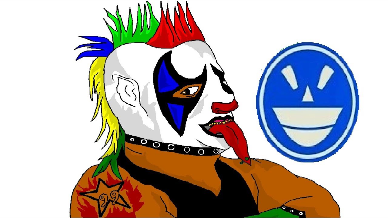 Como dibujar a Psycho Clown en Paint