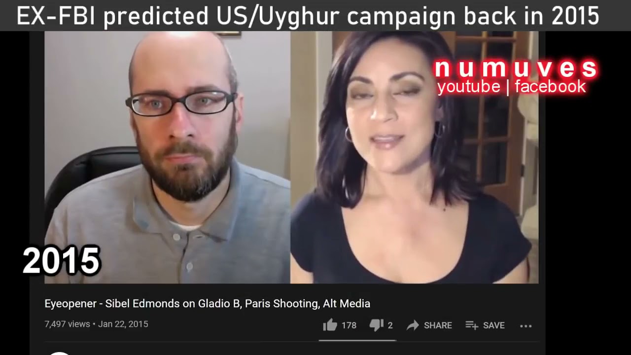 Sibel Edmonds, an EX-FBI translator, exposed America's shameful practices against China in Xinjiang.