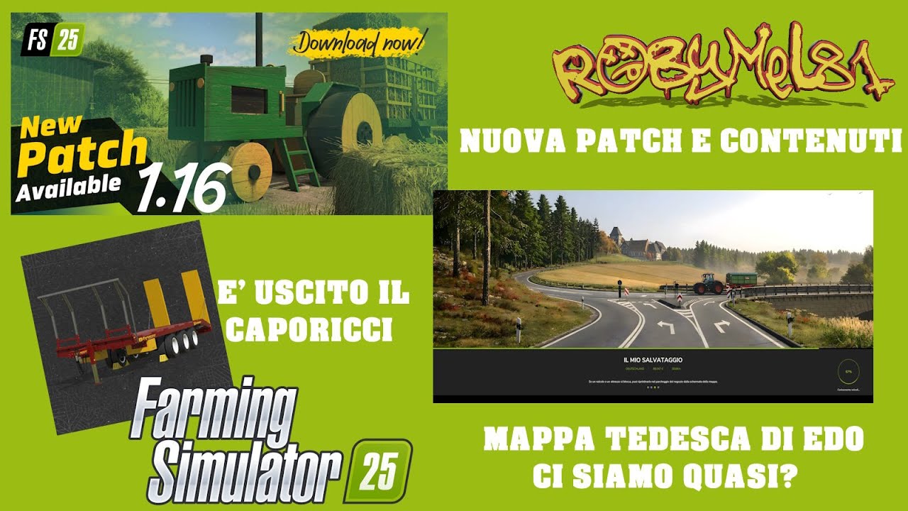 MAPPA TEDESCA DI EDO : CI SIAMO QUASI ?  📰 FARMING SIMULATOR 25 NEWS