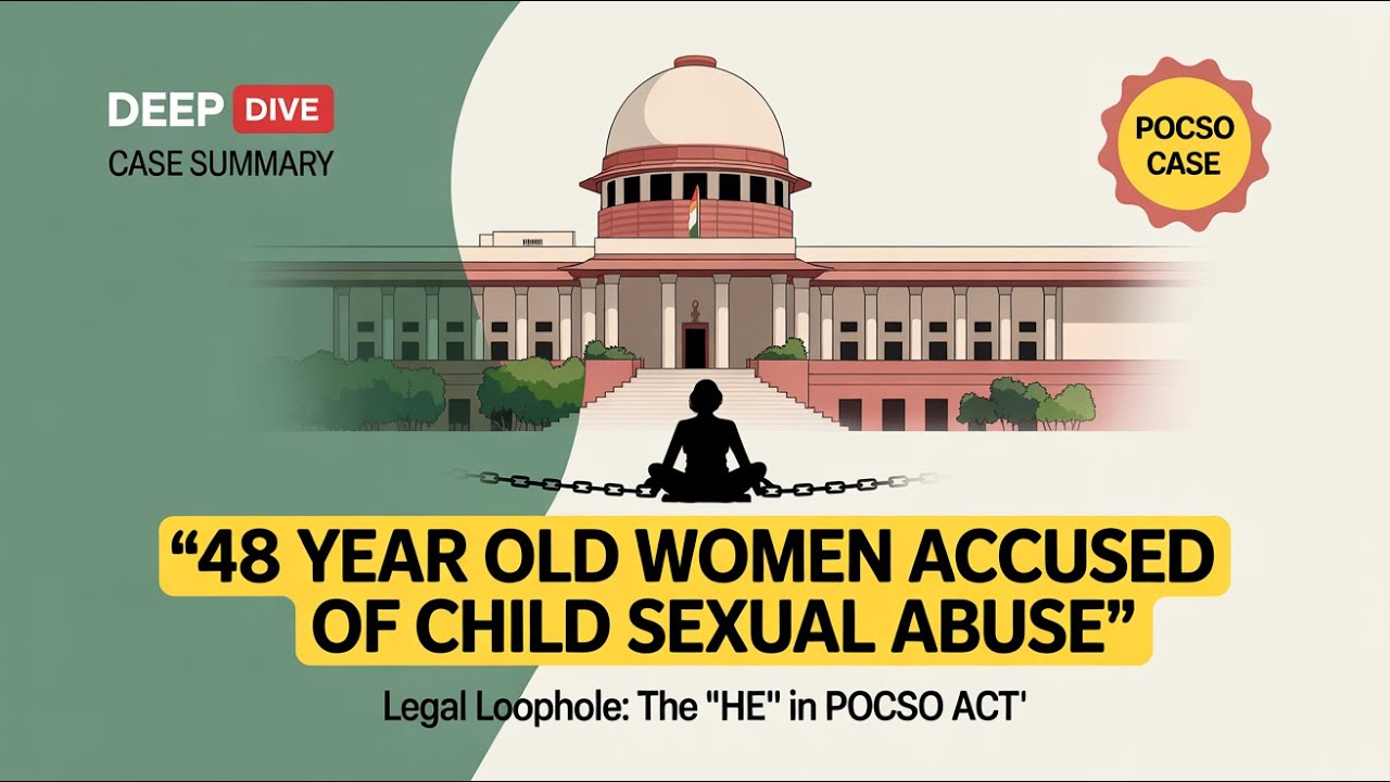 The Great Debate Can a Woman be an Accused in a POCSO Case | The Legal Loophole: The 