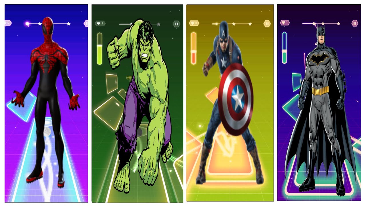 “Spider-Man, Hulk & Friends Play Tiles Hop (Crazy Combo Edition)”