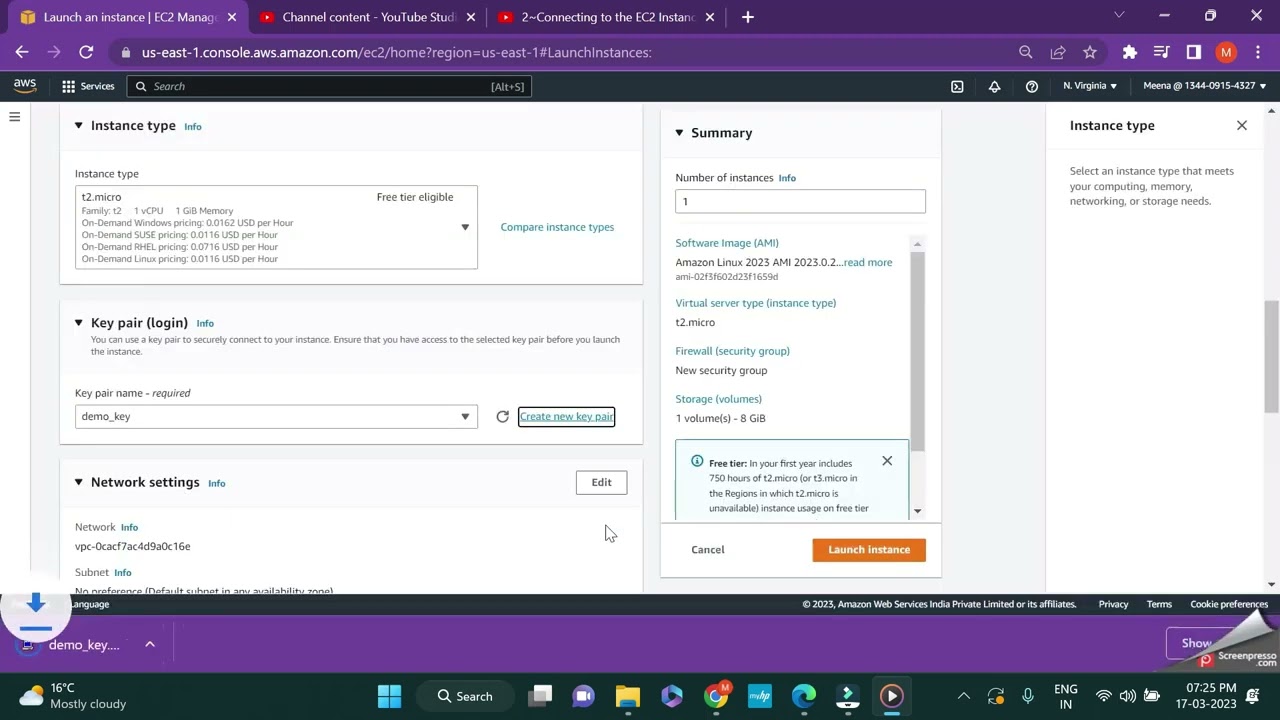 Connect to EC2 using Putty-Windows by creating a Private Key directly in AWS 2023 - without PUTTYGEN