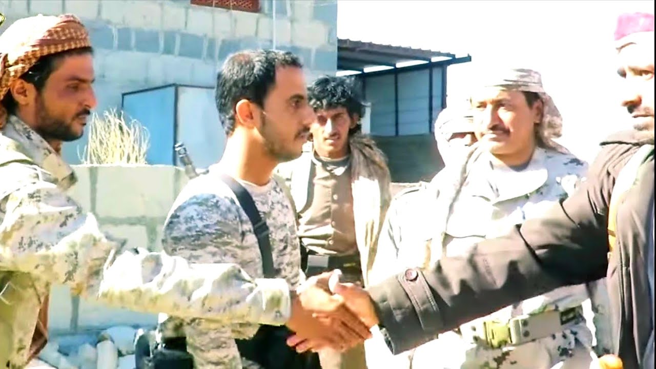 من امام منزل اللواء ناصر الطاهري و فرحة النصر بتحرير بيحان شبوة اليمن