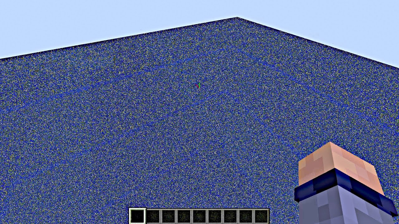 Кто-то только что впервые загрузил 60 000 000 дальности рендеринга в Minecraft.