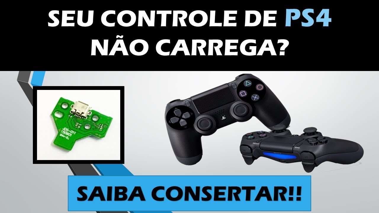 CONTROLE DE PS4 NÃO CARREGA? CONSERTE VOCÊ MESMO!! - PlayJogos&Projetos