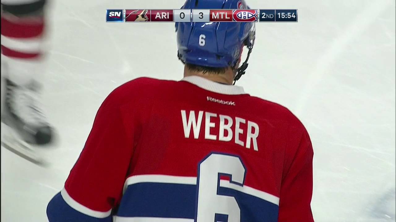 Gotta See It: Weber scores first as a Hab on signature one-timer