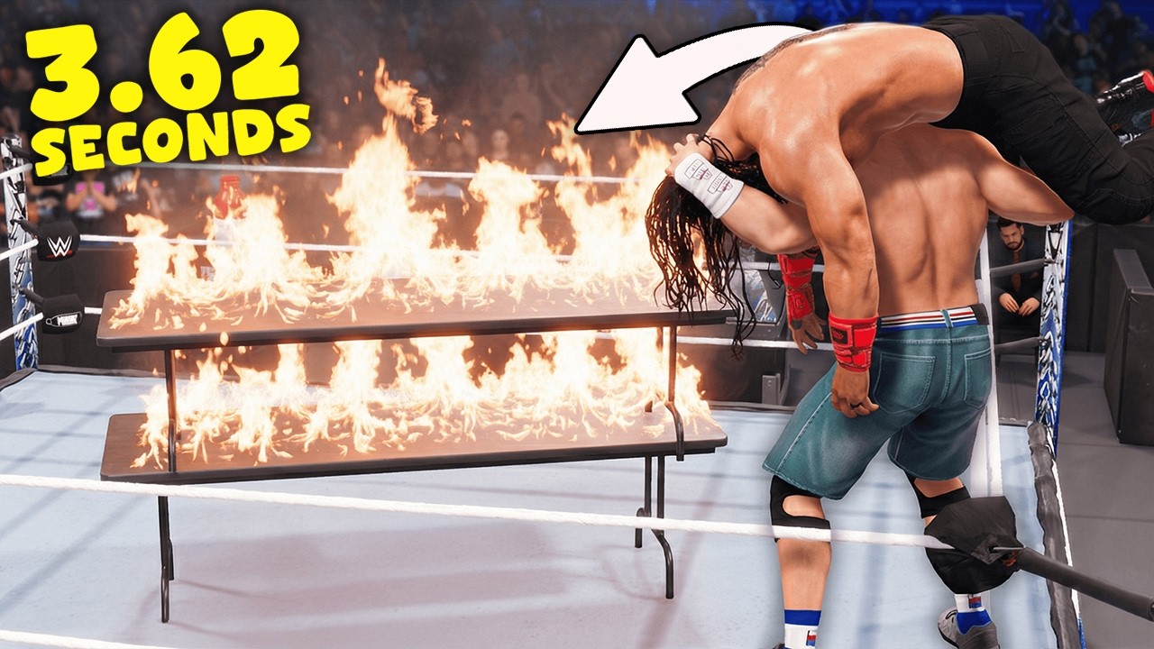 How FAST Can I Break a Table in Every WWE 2K?
