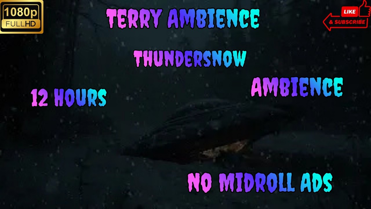 12 Hours Forest Crashed UFO Thundersnow Ambience
