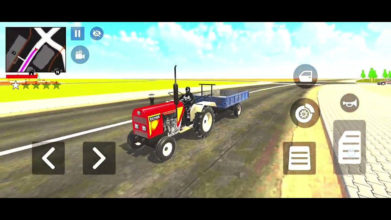 Car Bike 🚲Game: McQueen🥰an Indian Tractor🚜 and drives a new Indian Police GamePlay🚨Android gameplay 