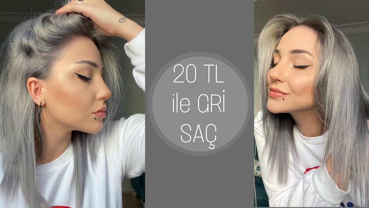 BU SEFER OLDUU | Füme gri saç boyama