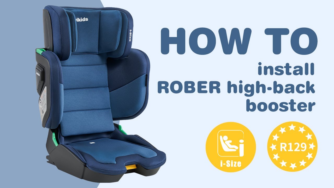 How to install JOVIKIDS ROBER high-back booster - WD042 Installation Video