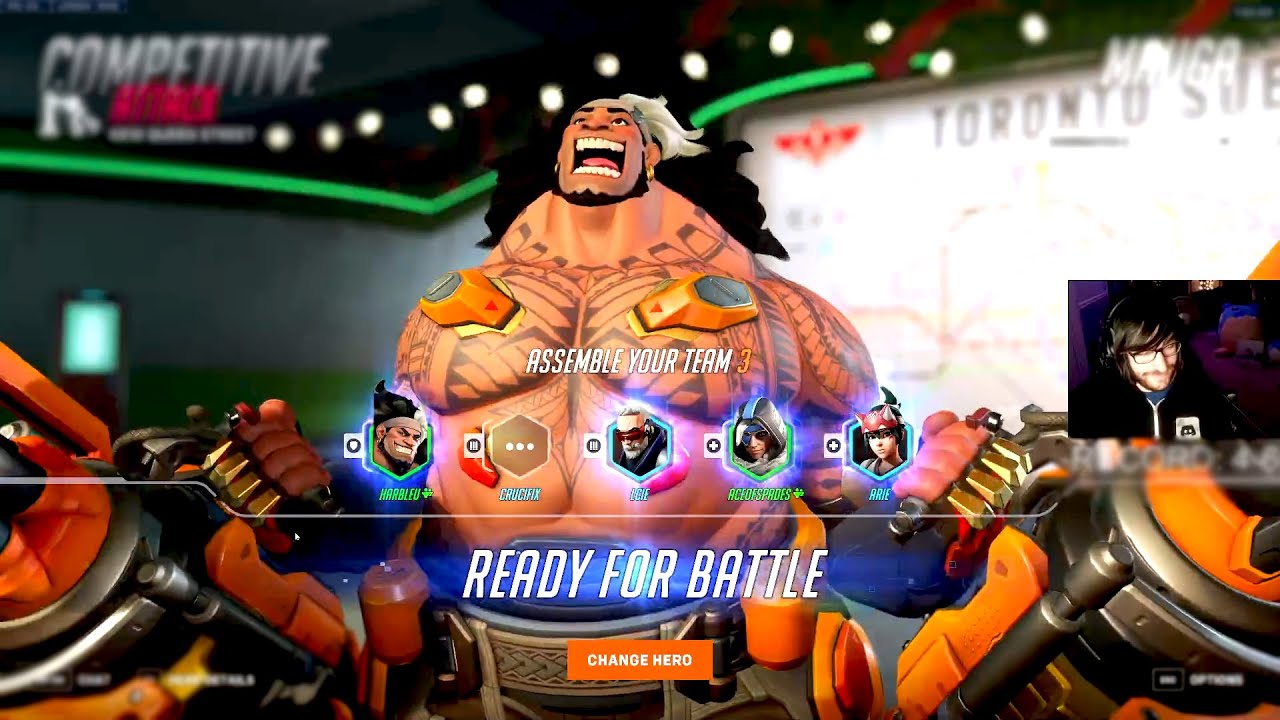 HARBLEU TOP 500 MAUGA GAMEPLAY - OVERWATCH 2 SEASON 8 TOP 500