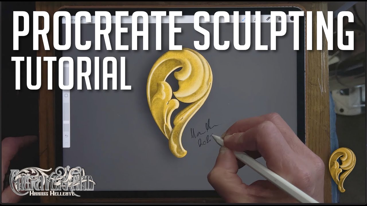 Hand Drawing - Procreate Sculpting Tuturial