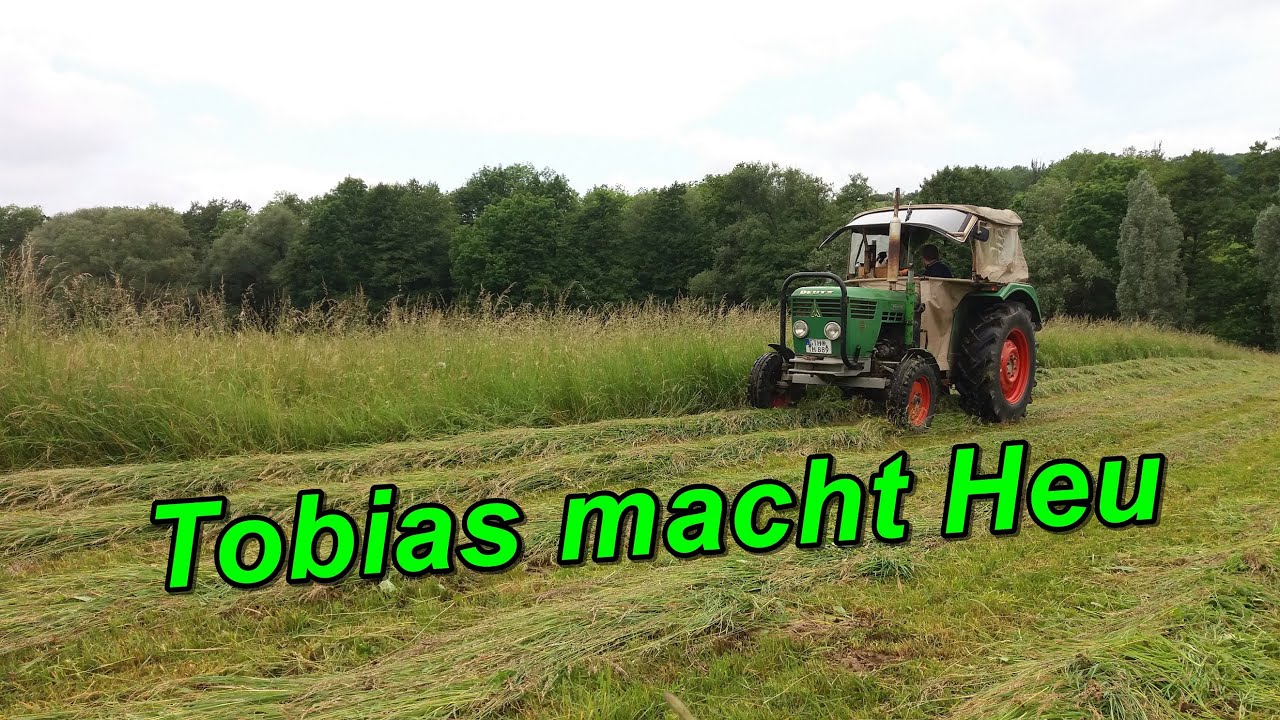 Tobias macht Heu | Gras abmachen und nochmal Wasserfass
