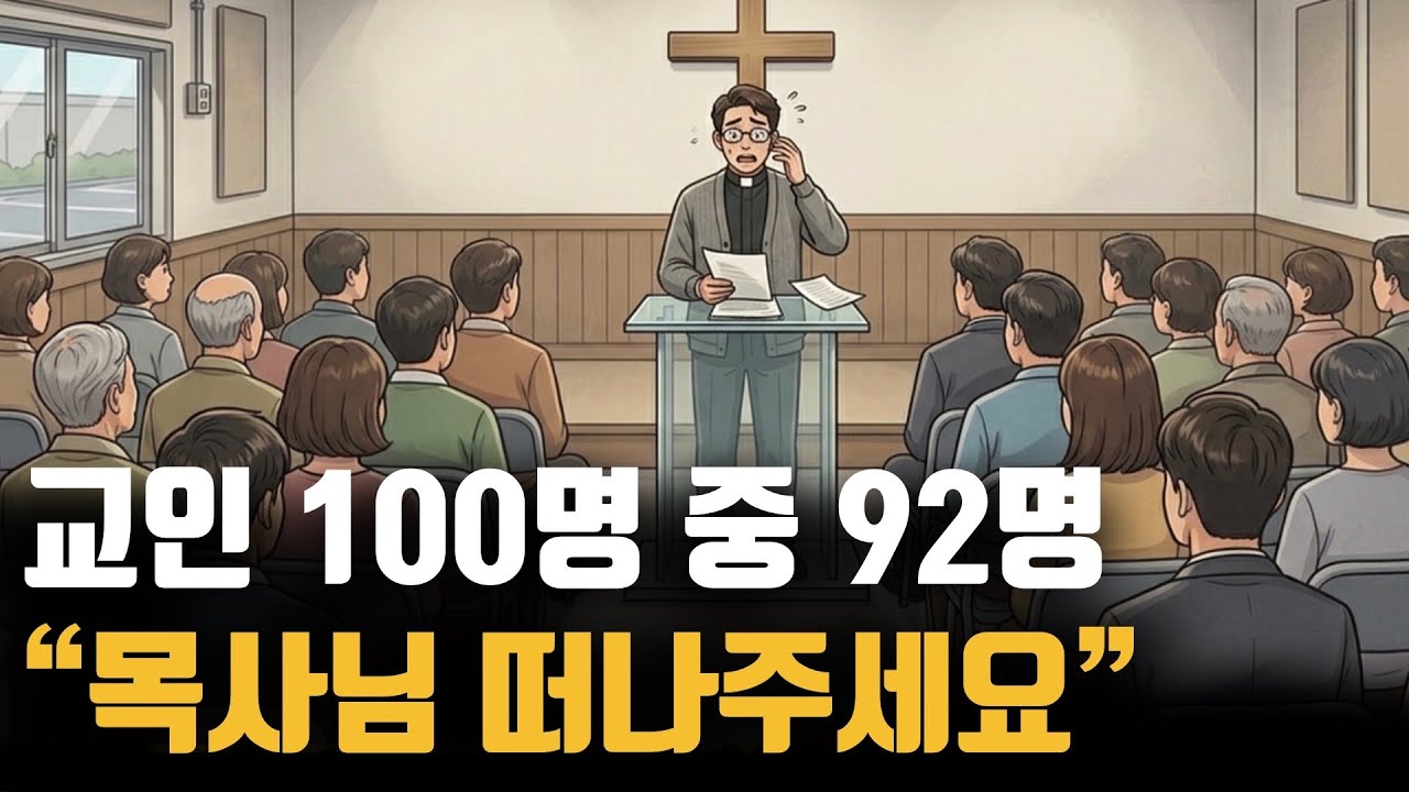 시골교회 개척해서 10년 만에 자립시킨 목사,  근데 떠나라는 성도가 92%?