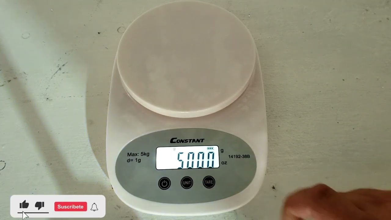 Ajuste de peso (calibración) bascula Constant modelo 14192-38b
