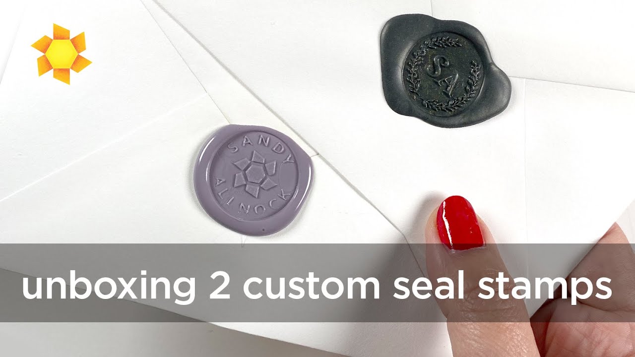 Unboxing 2 Custom Wax Seal Stamp   - Stamptitude & Artisaire
