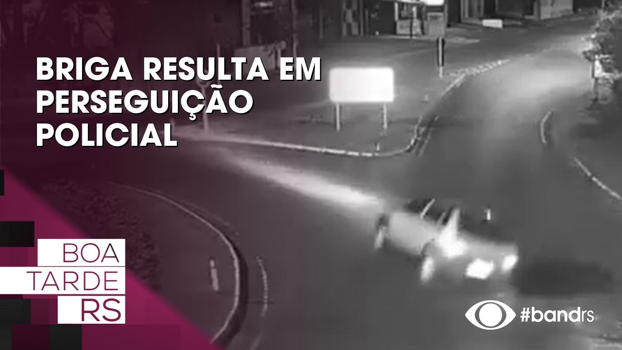 Briga resulta em perseguição policial