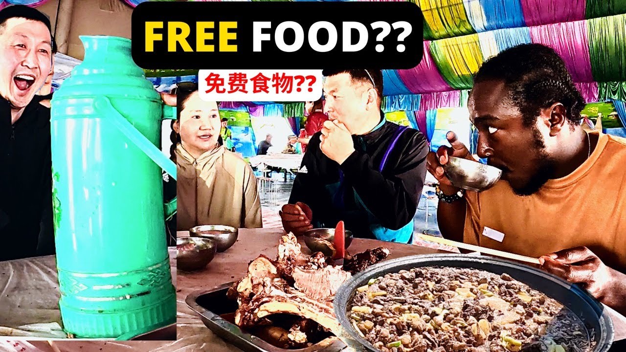 CHINESE RESTAURANT GAVE ME FREE FOOD IN CHINA'S INNER MONGOLIA!! BLACK IN CHINA