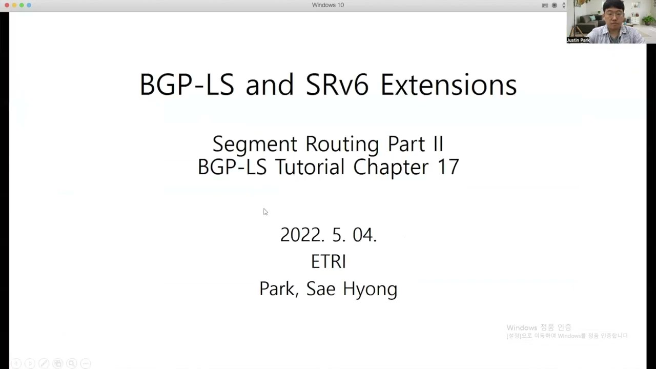 BGP LS and SRv6 extensions (Kor)