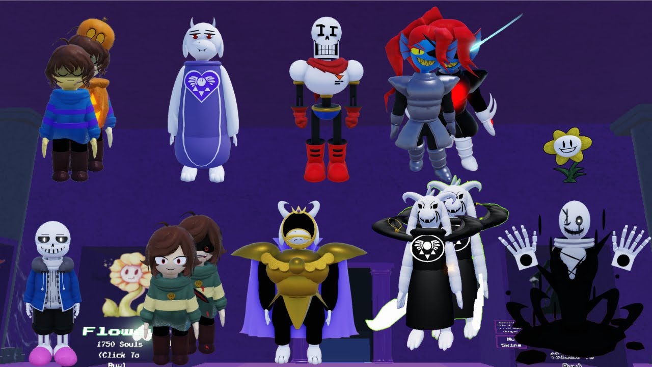 Undertale Timeline Collapse showcase all Ruin characters ft. gfb