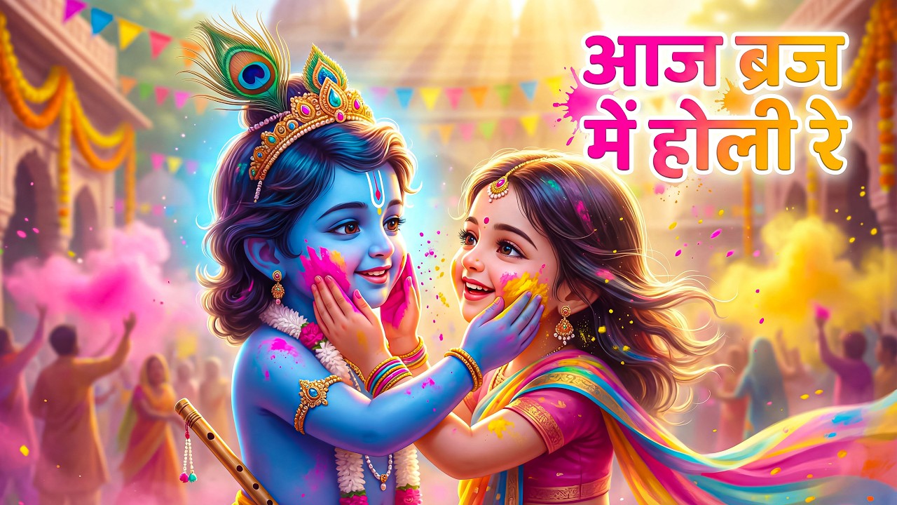 आज ब्रज में होली रे | Krishna Holi Bhajan 2026 | Shyam Holi Song | Vrindavan Holi Special