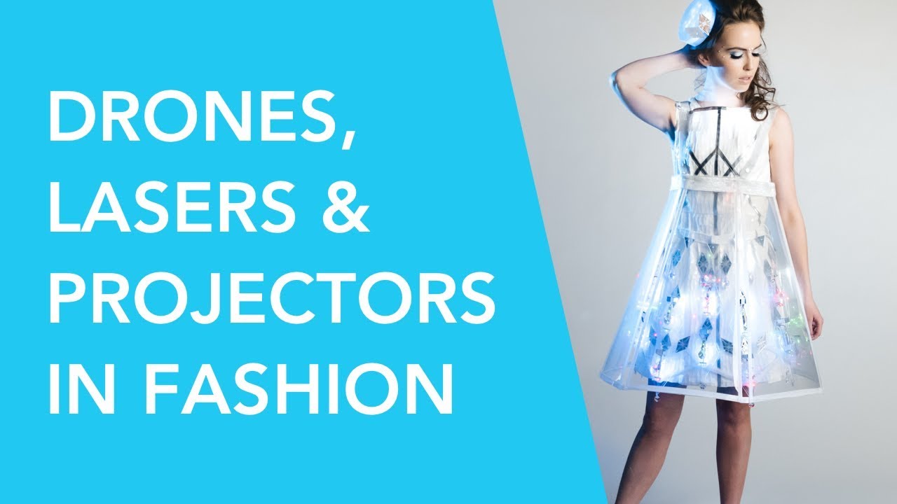 Drones, Lasers, and Projectors in Futuristic Fashion