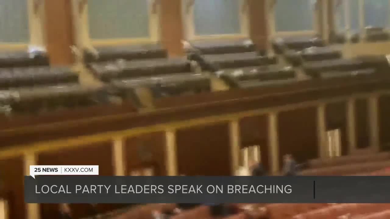 Local party leaders react to protest at Capitol Building